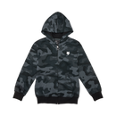 Yth Fox Head Camo Fleece Zip