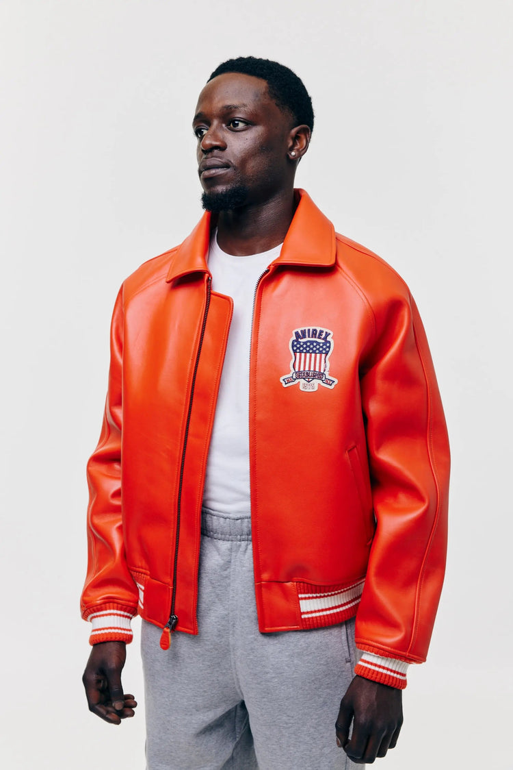 AVIREX Icon Lederjacke - Grapefuit