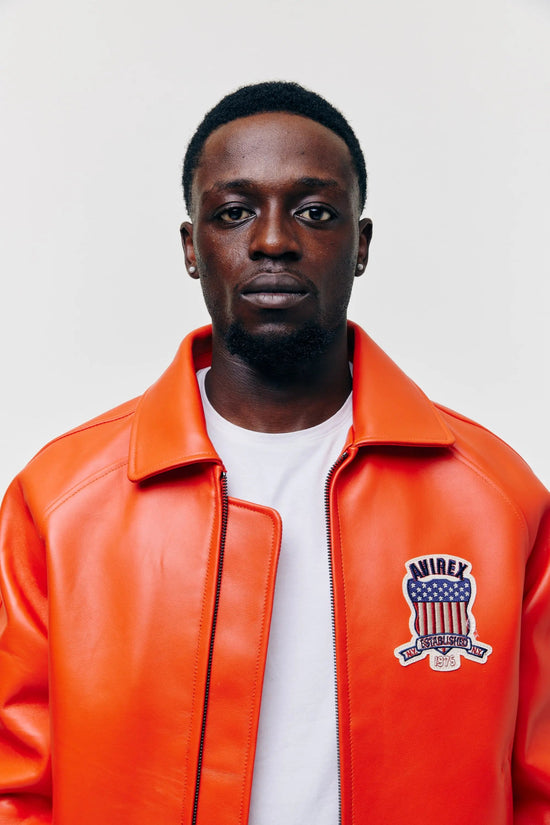 AVIREX Icon Lederjacke - Grapefuit
