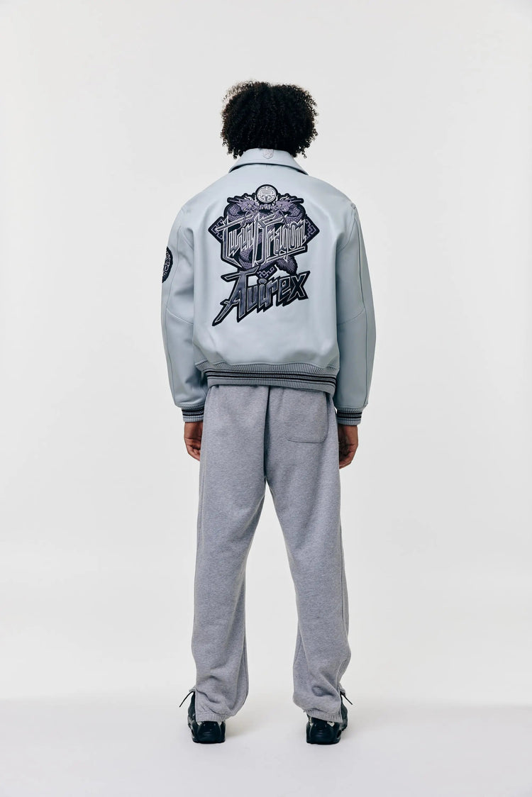 AVIREX Limited Edition Twin Dragon Jacke - Silver