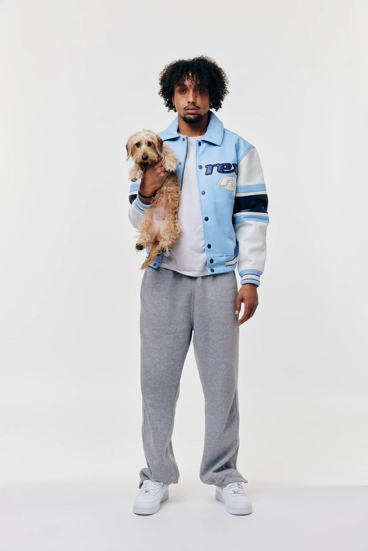 AVIREX The Legend Lederjacke - Carolina Blue