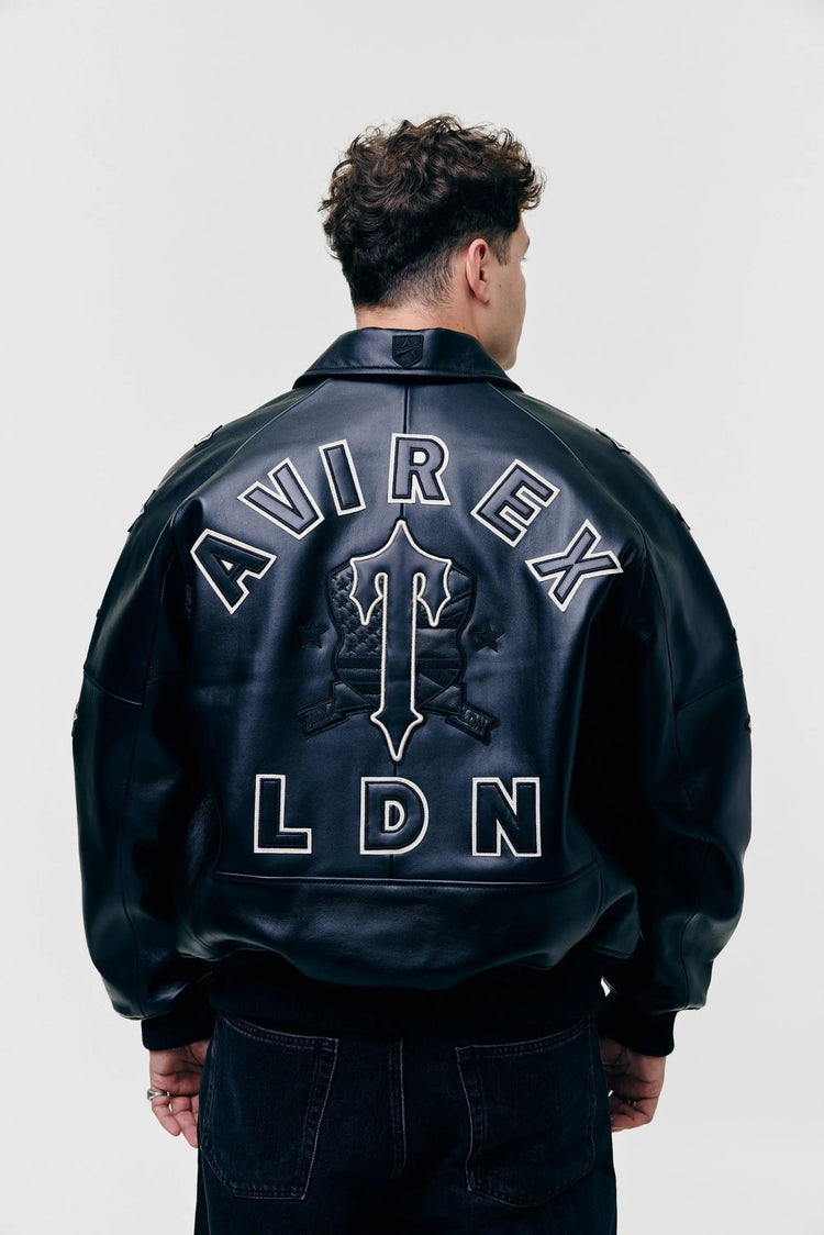 AVIREX x TRAPSTAR Lederjacke - Black