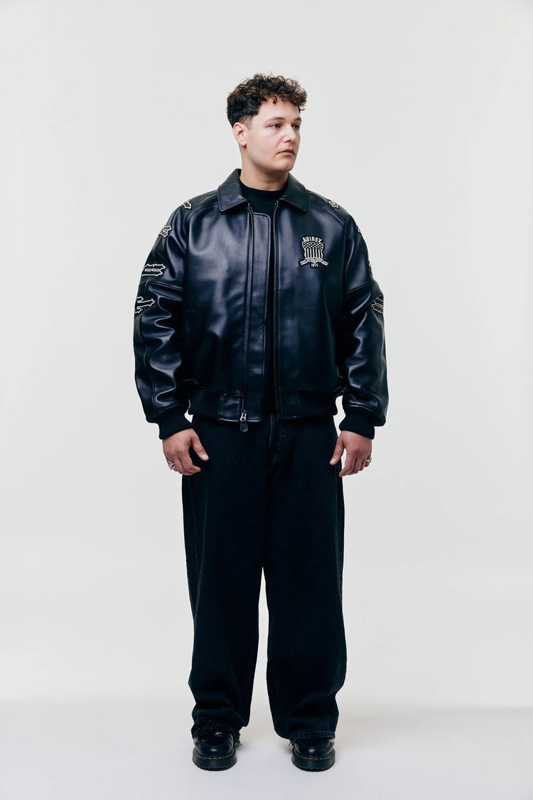 AVIREX x TRAPSTAR Lederjacke - Black