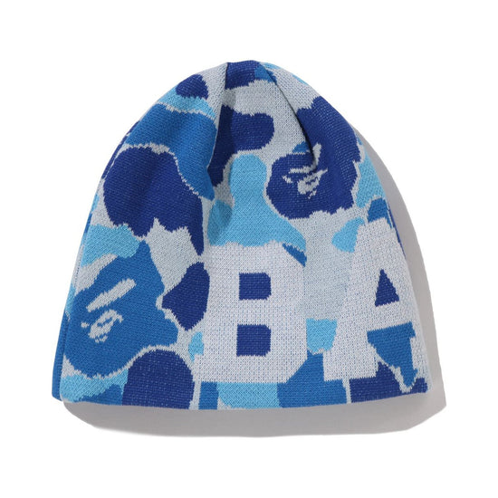 BAPE ABC Camo Knit Cap – Blue