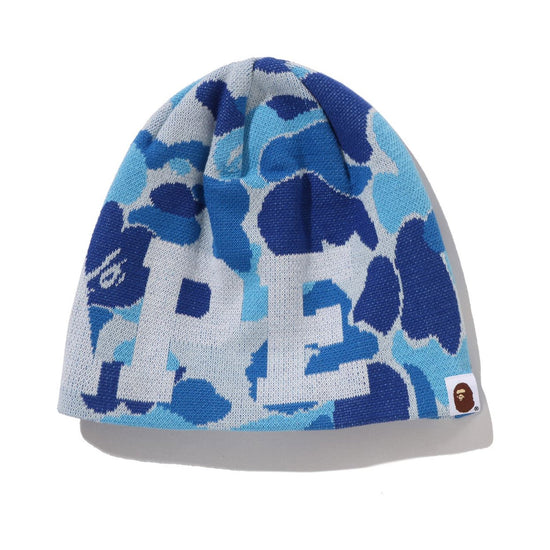BAPE ABC Camo Knit Cap – Blue