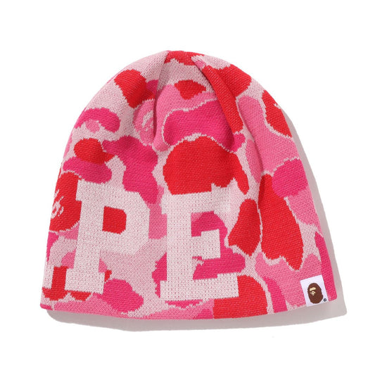 BAPE ABC Camo Knit Cap – Pink
