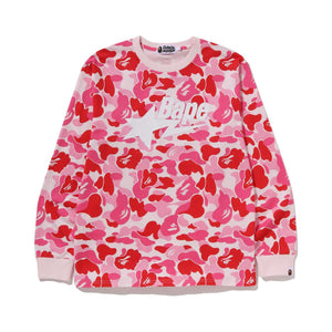 BAPE ABC Camo BAPE STA Longsleeve Tee – Pink - S