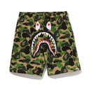 BAPE ABC CAMO SHARK SWEAT SHORTS – GREEN, Produktansicht 1