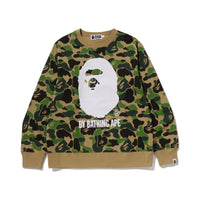 BAPE ABC CAMO BY BATHING APE CREWNECK SWEATSHIRT – GREEN, Produktansicht 1
