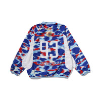 BAPE SCREEN CAMO FOOTBALL LOGO RELAXED FIT CREWNECK SWEATSHIRT – BLUE, Produktansicht 2