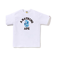 BAPE ABC CAMO COLLEGE TEE – WHITE X BLUE, Produktansicht 1