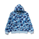 BAPE ABC CAMO HEAVY WASH CROPPED FIT ZIP HOODIE – BLUE, Produktansicht 1